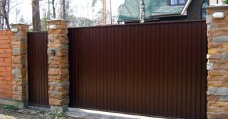 Купить откатные ворота консольные Новомосковск, цена от 2780 руб.