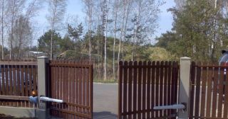 Купить распашные ворота из штакетника Новомосковск, цена от 2728 руб.